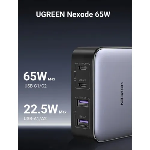 UGREEN 90767 Nexode 65W GaN Desktop Charger 4-Ports