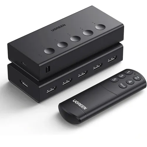 UGREEN 90801 HDMI Switcher 5 in 1 HDMI 4K 30Hz Switch With Remote