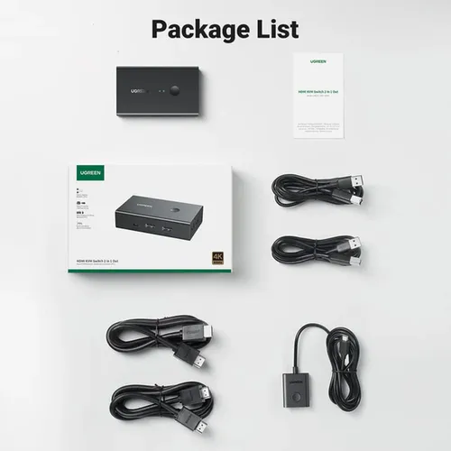 UGREEN 90809 2Port HDMI KVM Switch