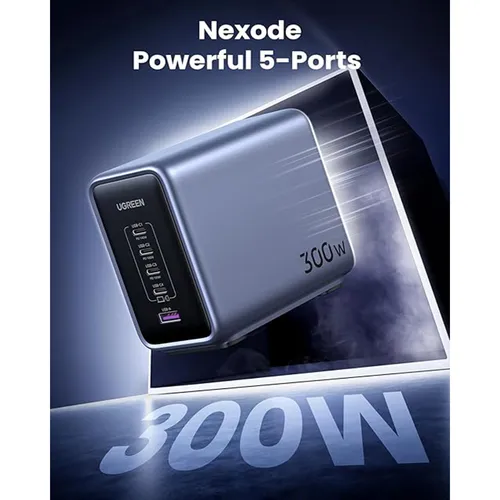 UGREEN 90904B Nexode 300W 5-Port GAN Desktop Fast Charger