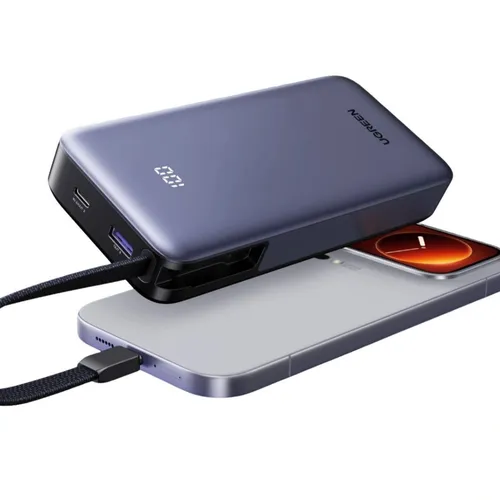 UGREEN 95178B Nexode 55W 20000mAh Power Bank with Built-in Cable