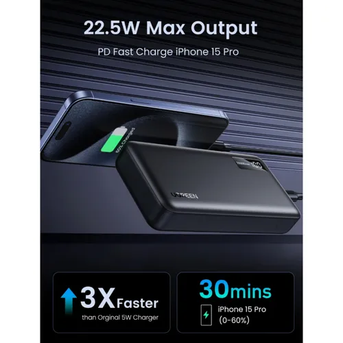 UGREEN 95424B 20W 20000mAh Two-Way Fast Charging Power Bank