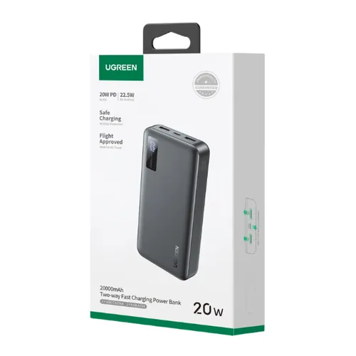 UGREEN 95424B 20W 20000mAh Two-Way Fast Charging Power Bank