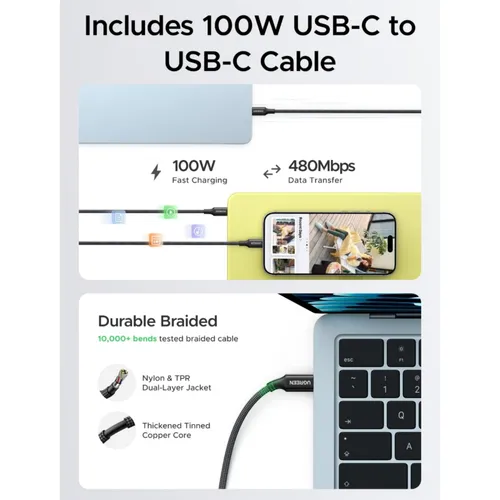 UGREEN 95533B Nexode Air 65W USB-C GaN Fast Charger