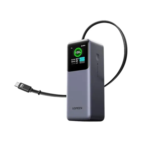 UGREEN 95670B 20000mAh 165W Nexode Power Bank with Retractable Cable PB726