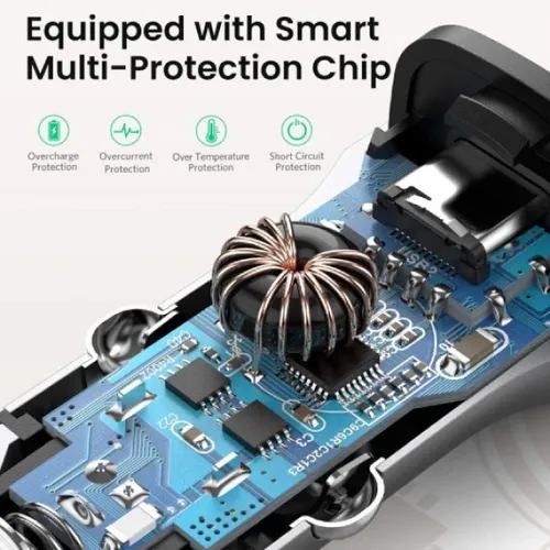 UGreen Car Charger Two Ports USB Port and PD Port 30W 30780