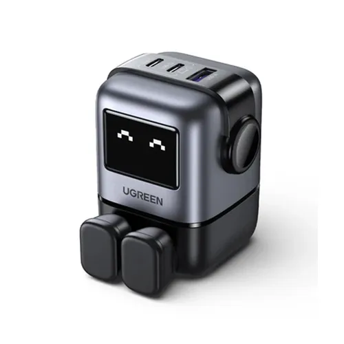 UGREEN CD361 25686 Nexode RG 65W 2 x USB-C + 1 X USB-A Robot GaN Fast Charger
