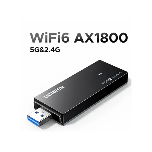 UGREEN CM499 65225 AX1800 Dual-Band Wireless WiFi 6 Adapter for Windows/Linux Operation Systems