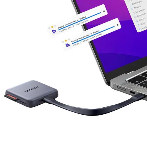 UGREEN CM898 65095 Magnetic 3-in-1 USB-C Card Reader with 100W PD