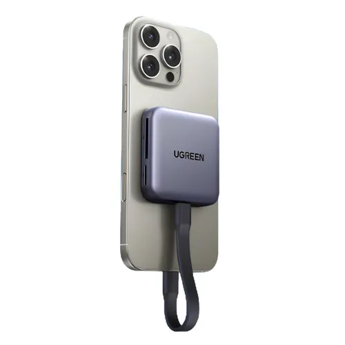 UGREEN CM898 65095 Magnetic 3-in-1 USB-C Card Reader with 100W PD