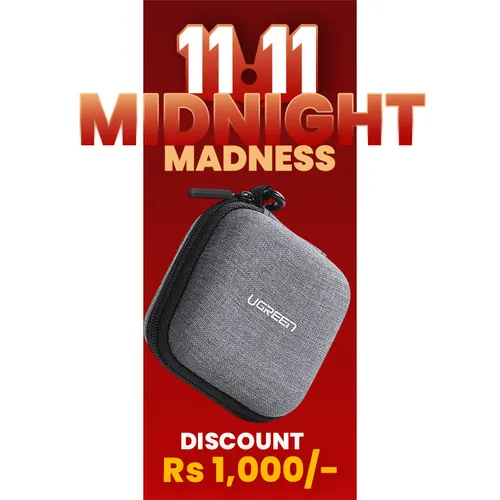 Ugreen Earphone Cable Charger Case  Fabric - 70577