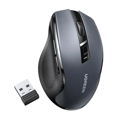 UGREEN Ergonomic Wireless Mouse (2.4G Wireless & Bluetooth) - 90855