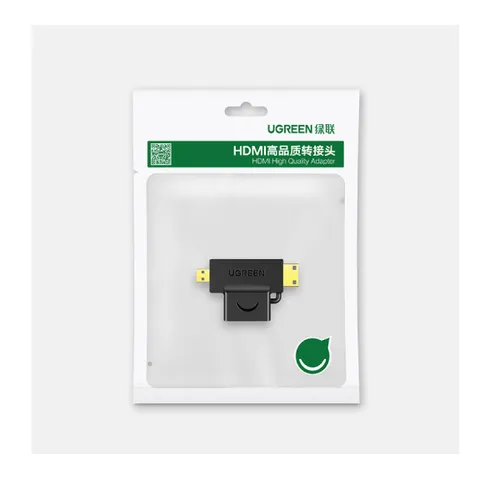 Ugreen Micro HDMI+Mini HDMI Male to HDMI Female Adapter (20144)