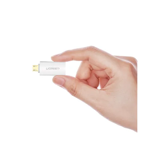 Ugreen Micro USB Male To USB 2.0 A Female OTG Adapter (White) -30529
