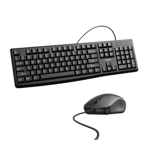 Ugreen MK003 Wired Keyboard And Mouse Combo Set Black - 90561