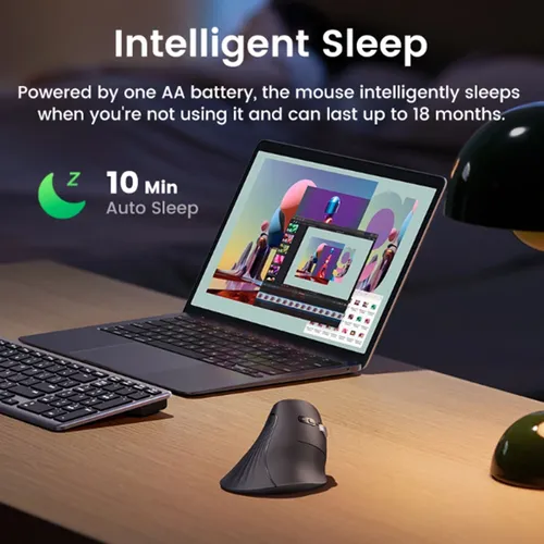 UGREEN MU008 25444 Multi-Mode Bluetooth Wireless Vertical Mouse