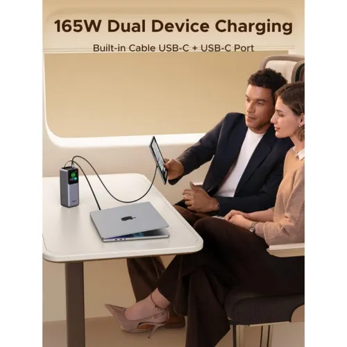 UGREEN Nexode 55987B 165W Power Bank with Retractable USB-C Cable