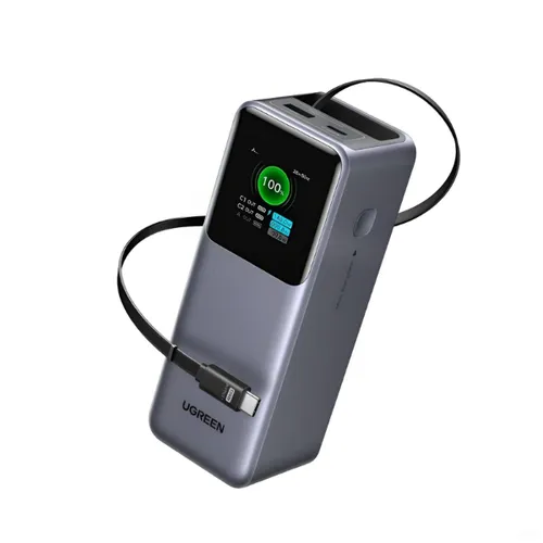 UGREEN Nexode PB726 95670B 20,000mAh 165W Power Bank with Retractable USB-C Cable