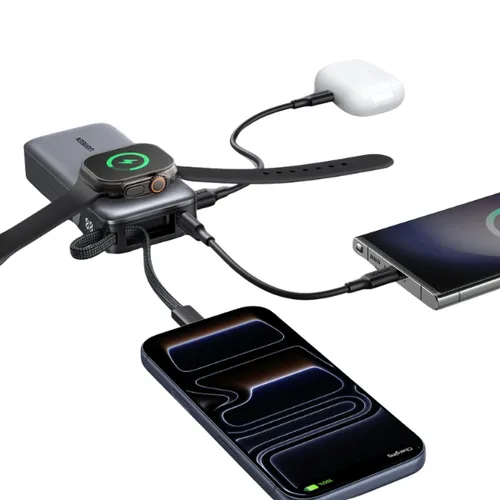 UGREEN PB527 55434B 10000mAh Power Bank with 30W Fast Charging and Magnetic Apple Watch Charger