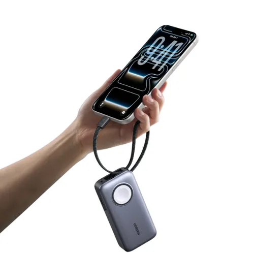 UGREEN PB527 55434B 10000mAh Power Bank with 30W Fast Charging and Magnetic Apple Watch Charger
