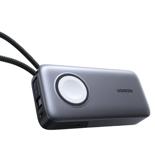 UGREEN PB527 55434B 10000mAh Power Bank with 30W Fast Charging and Magnetic Apple Watch Charger
