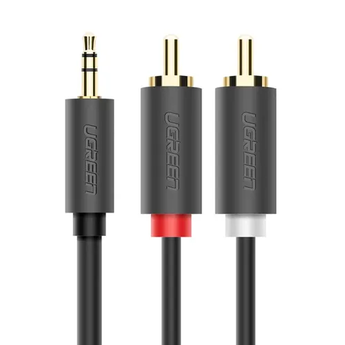 Ugreen PVC 10510 3.5mm Male To 2 RCA Male Audio Cable 2m