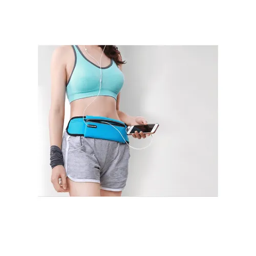 Ugreen running belt reflective reflectors waist bag for phone case with earphone outlet black (20818)