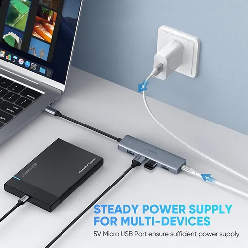 UGREEN Type-C 4-Port USB 3.0 Hub Adapter