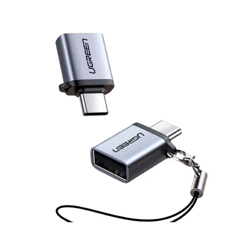 Ugreen Type C to USB 3.0 A Adapter Cable with Lanyard Space Gray 50283