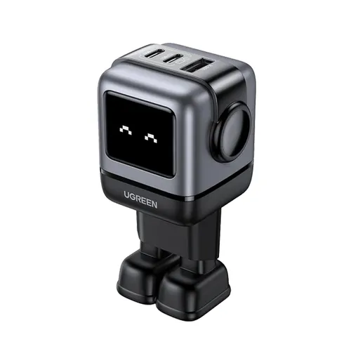 Ugreen Uno Robot 65W USB-A +2*USB-C GaN Fast Charger UK - 25686