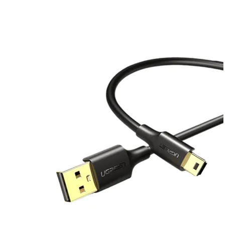 Ugreen USB 2.0 A Male to 5-Pin Mini USB Male Gold-Plated Data Cable 1M Black 10355