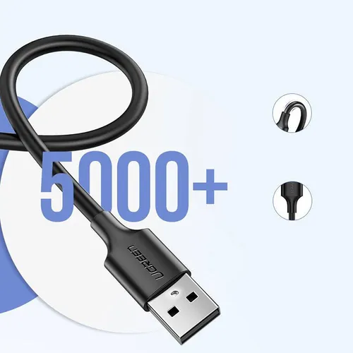 Ugreen USB 2.0 A to Micro USB Cable Nickel Plating 1.5m (Black) - 60137