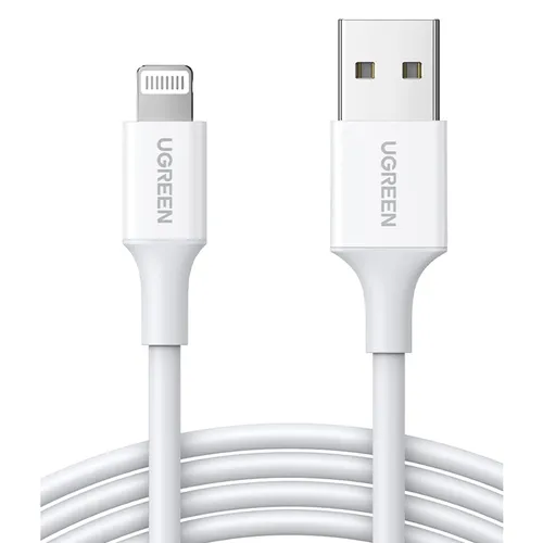 Ugreen USB-A to Lightning Cable 2.4A Max White 1m - 20728