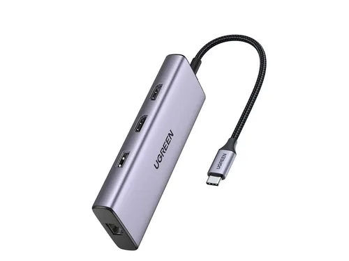 UGREEN USB C Hub Dual HDMI Adapter, 9-in-1 USB C Docking Station
