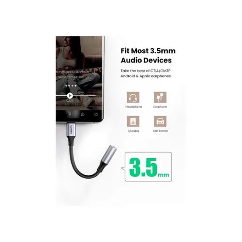 Ugreen USB C to 3.5mm Jack Headphone Adapter (50596)