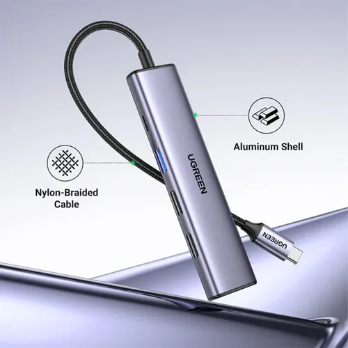 Ugreen USB-C To HDMI+1xUSB3.0 A+2xUSB2.0 A+PD Power Converter - 15495