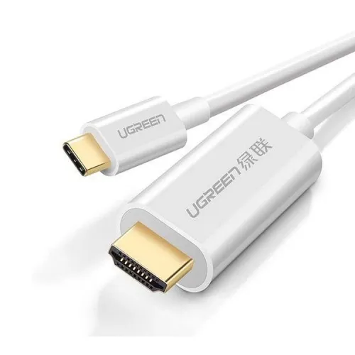 Ugreen USB Type C to HDMI Cable Male to Male 1.5m (White) - 30841