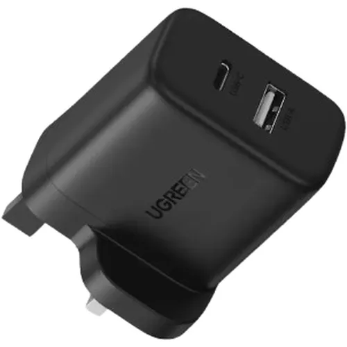 UGREEN X227 20W Type-C + USB Port UK Pin Fast Charger