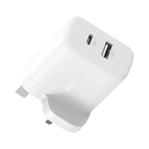 UGREEN X227 20W Type-C + USB Port UK Pin Fast Charger