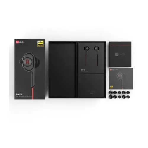 UiiSii BA-T6 Dual Driver Heavy Bass HiFi stereo Earphones