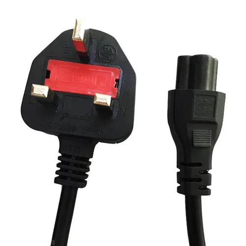 UK 3 Pin Power Cord Cable with Fuse