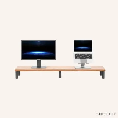 Upergo Dual Monitor Stand Riser with Aluminum Feet