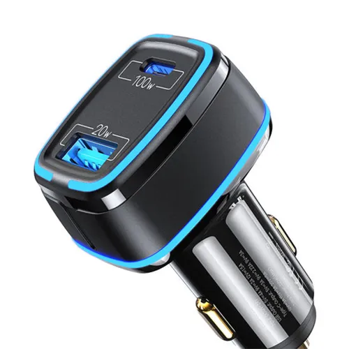 USAMS 120W Dual Ports Fast Car Charger