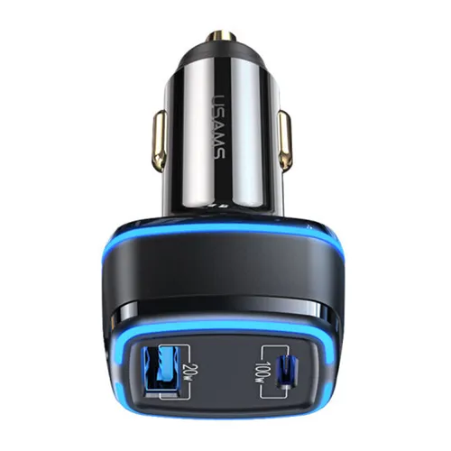 USAMS 120W Dual Ports Fast Car Charger