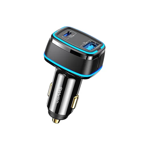 USAMS 120W Dual Ports Fast Car Charger