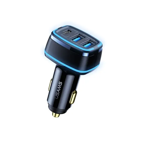 USAMS 80W 3 Ports Fast Car Charger