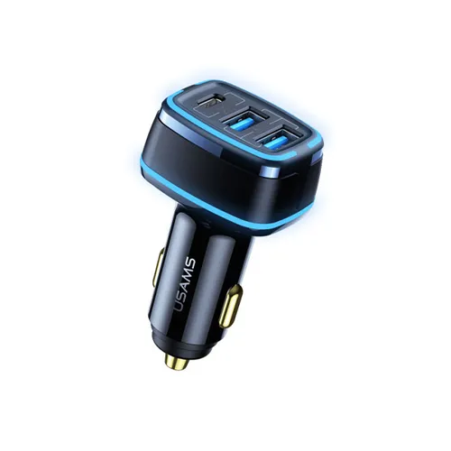 USAMS 80W 3 Ports Fast Car Charger