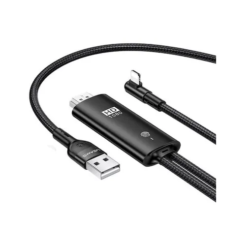 USAMS Lightning To HDMI Cable 1080p Resolution 2M Cable