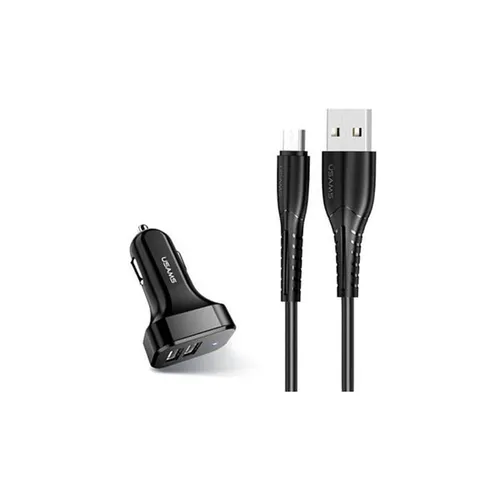 USAMS Travel Car Charger Kit King-TU Series Micro