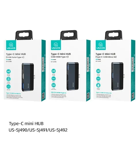 USAMS Type-C Mini Hub US-SJ463